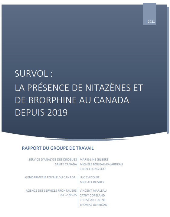 Survol: La présence de nitazènes et de brorphine au Canada depuis 2019